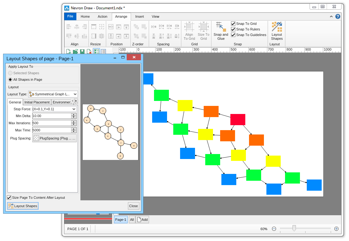 Work with automatic layouts in Nevron Draw- Best MS Visio Alternative ...