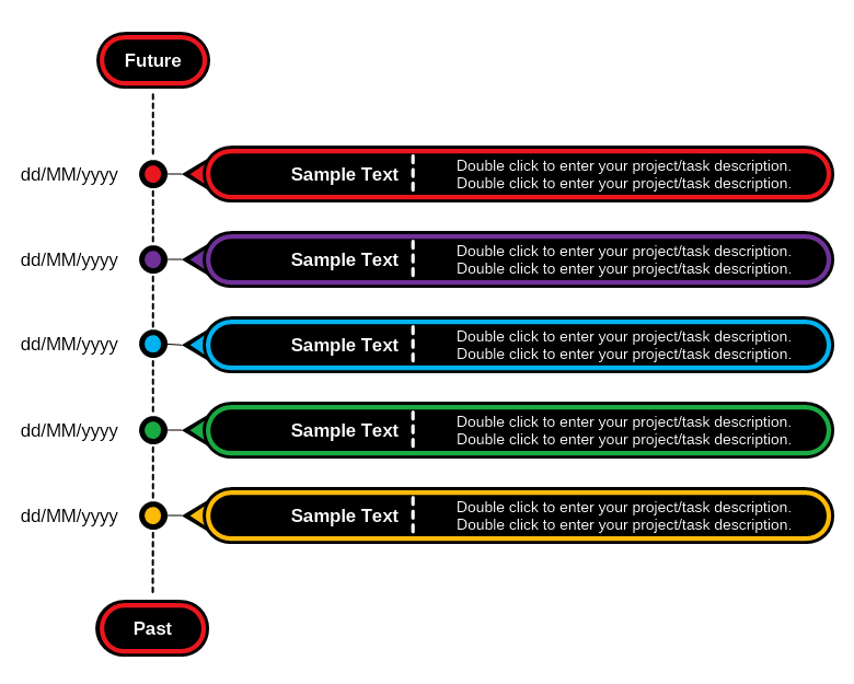 Time Projects Diagram Template